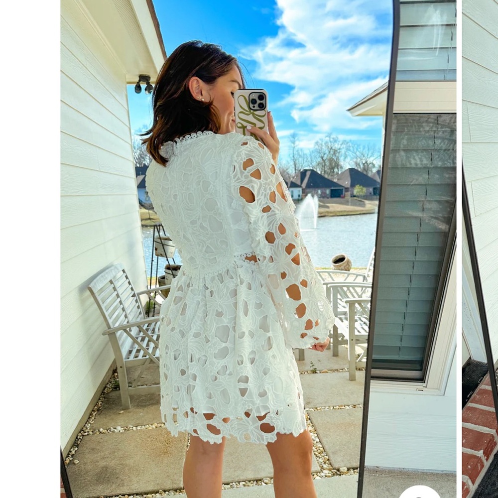 Spring in Full Swing Dress White - Picture 2 of 6